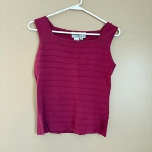 Joseph A Fuchsia Tank Top